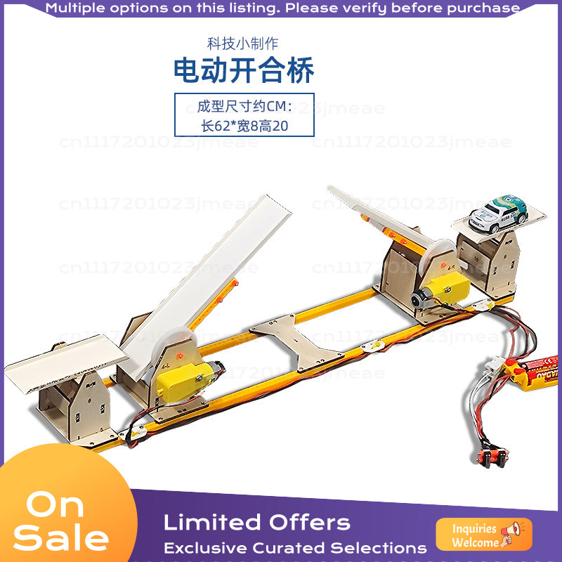 Science Project Diy - Electric Opening Lifting Bridge DIY Model