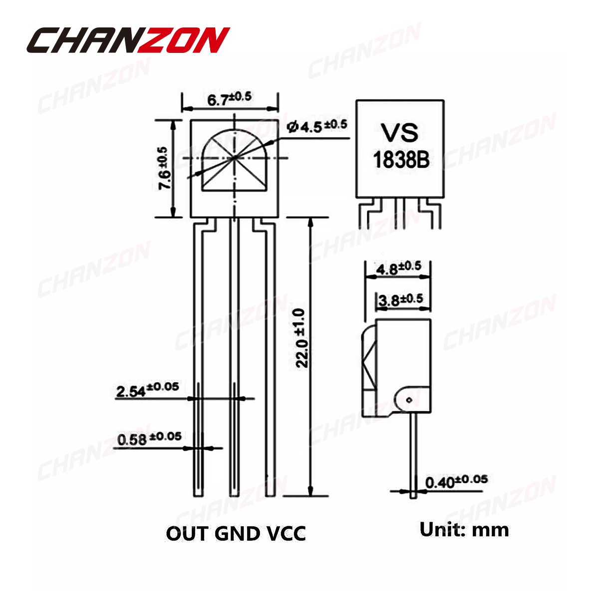 10pcs VS1838B IR LED Emitting  - Science And Hobby Photos 评论和价格