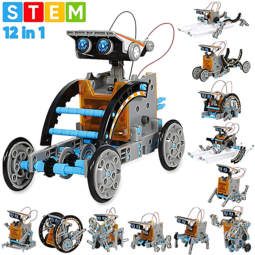 Solar Robot Building Blocks 12 - Science Project Diy 评论和价格