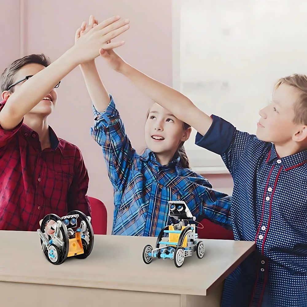 Solar Robot Building Blocks 12 - Science Project Diy 评论和价格