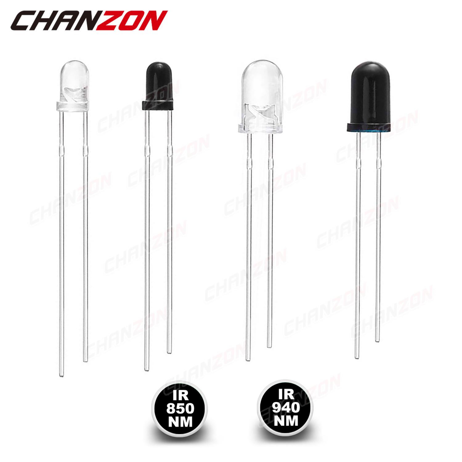 100Pcs 3mm 5mm IR LED Diode Tr - Science And Hobby Photos 评论和价格